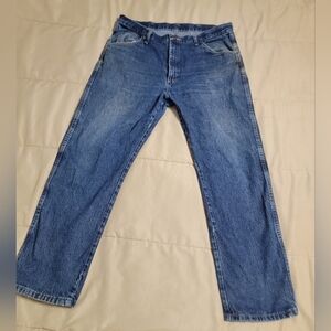 Wrangler Premium Denim Regular Fit Jeans - Size 38x30